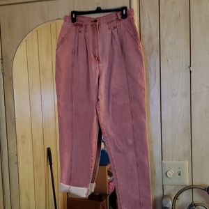 80's pink acid wash Jean's waist SZ 30"